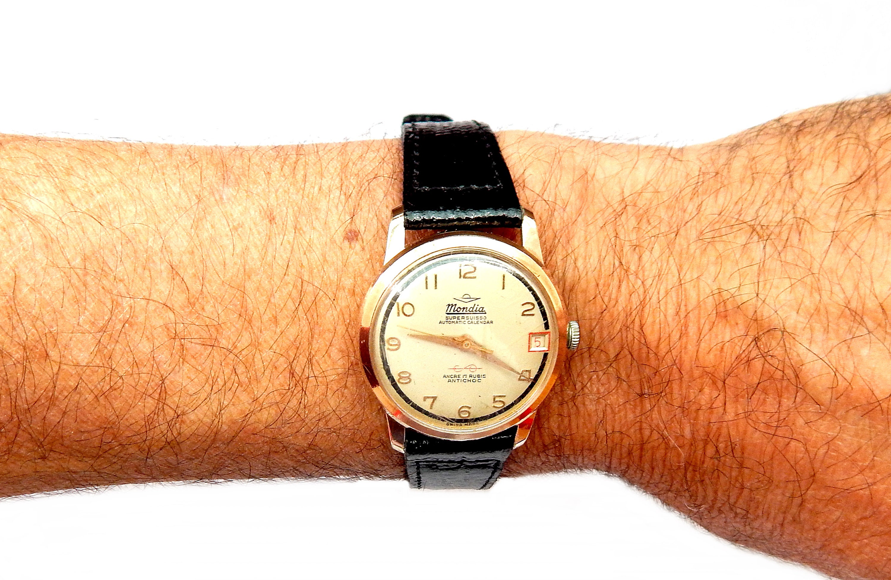 【新品、本物、当店在庫だから安心】 Vintage Watch, MONDIA, Watch Automatic, Self Winding, Case アナログ（手巻き）