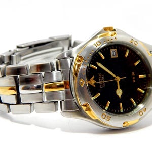 Watch CITIZEN, Citizen Quartz, 36mm, Circa 1980, Wrist Watch, Watch Unisex, Stainless Steel and Gold, Gift Birthday, Anniversary, Watch VaN
