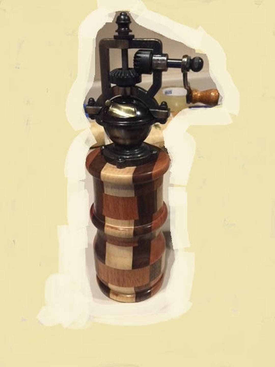 ANTIQUE Pepper Mill Hand Crank Etsy