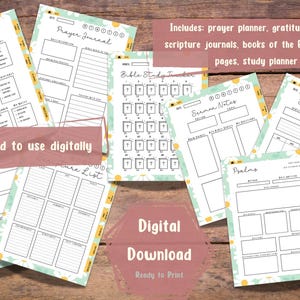 Digital Bible and Prayer Journal with Hyperlinks