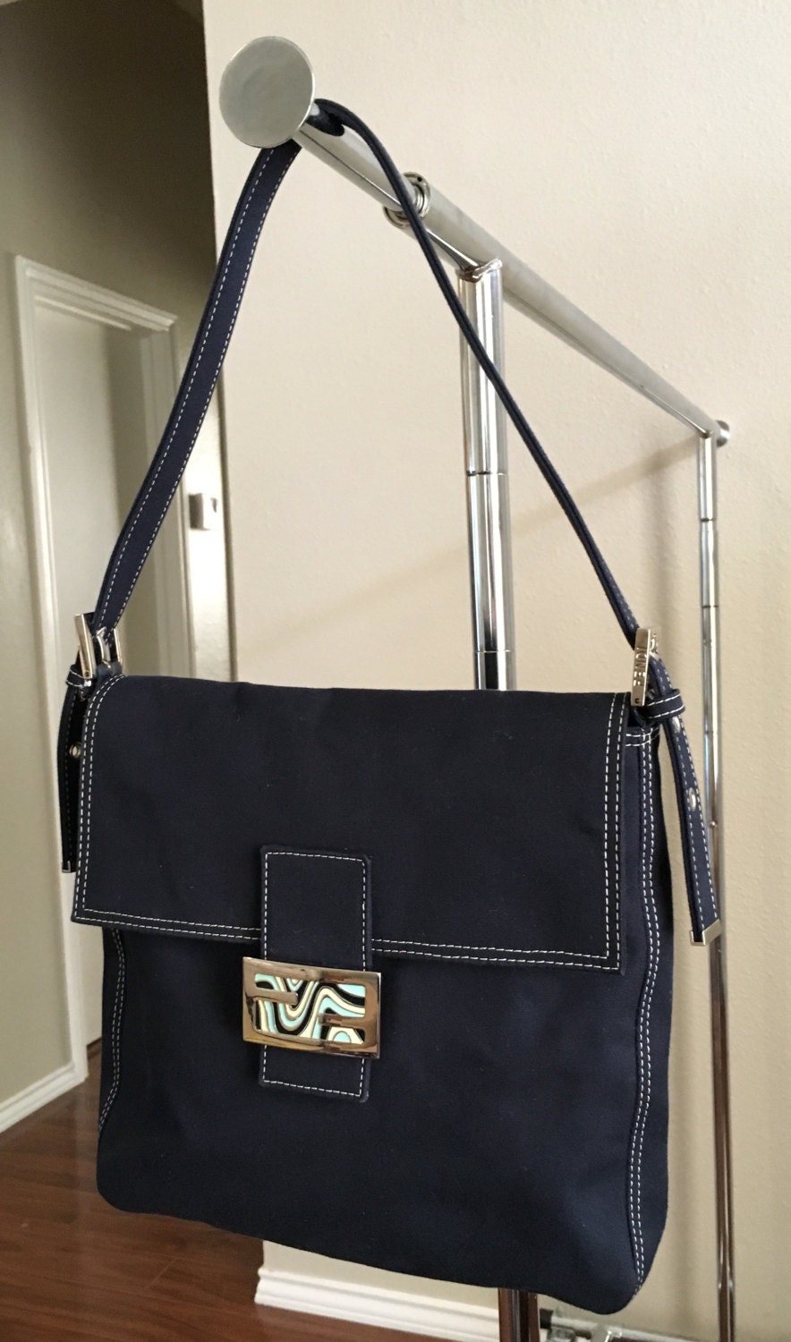 fendi blue purse