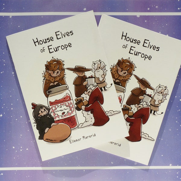 House Elves of Europe - folklore -  zine - print - comic - inktober