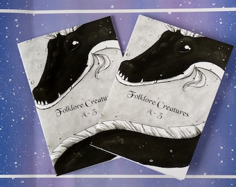 Folklore Creatures a-z - zine - comic - inktober