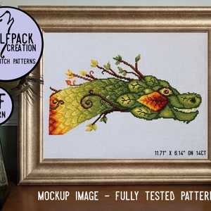Dragon of the Seasons -  Cross Stitch Pattern
