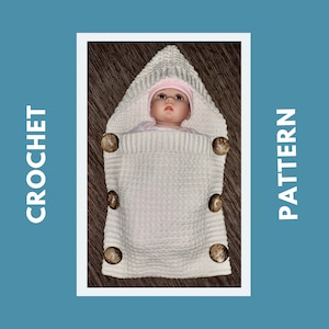 Baby Doll Sleeping Bag Crochet Pattern, for doll or baby
