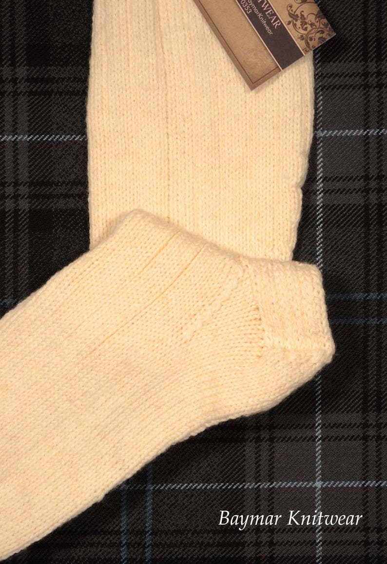 Hand Knitted Kilt Hose Socks Baymar Knitwear Made in Scotland
