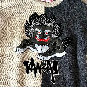 Kansai Yamamoto dragon sweater 80s kansai yamamoto David Bowie oversized wool sweater with dragon embroidery Kansai International jumper