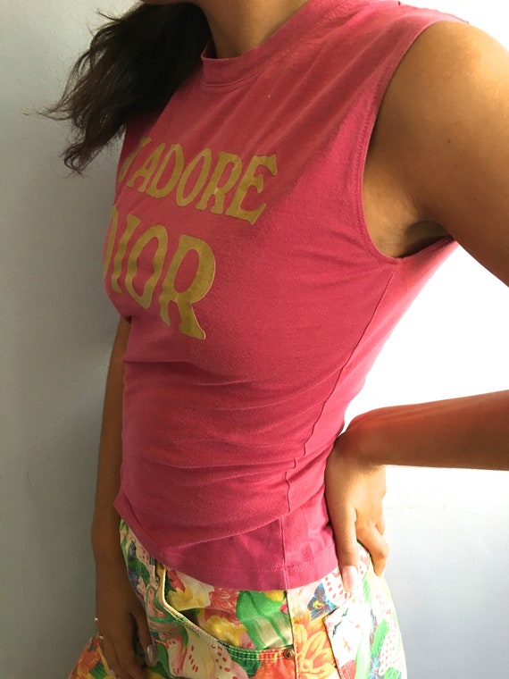 クリスチャンディオールJ'ADORE DIOR Tシャツトロッターピンク