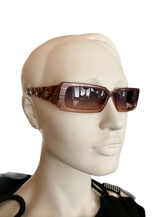 Chanel Sunglasses Quilted Arms Chanel Quilted Arm 5046 90s Chanel