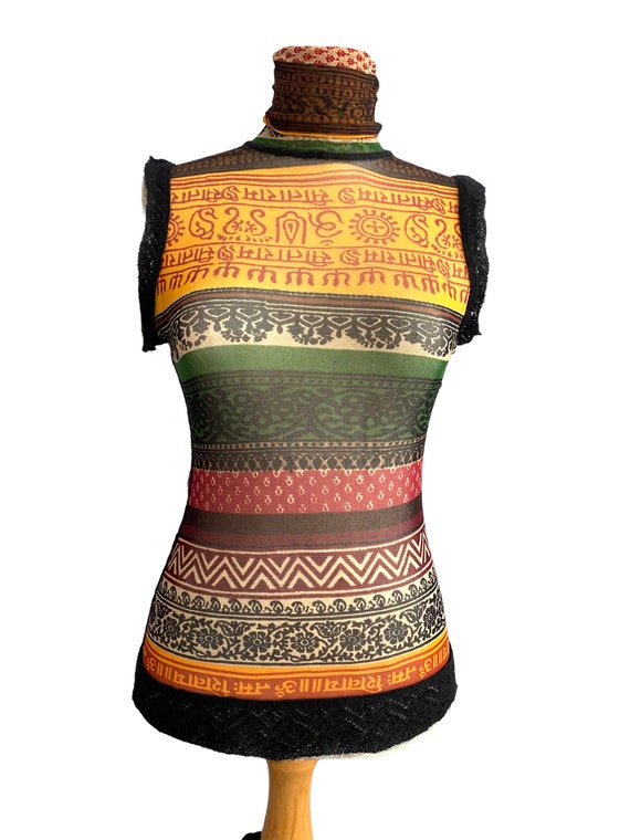 Gaultier Cyberbaba Patchwork Top Jean Paul Gaultier Maille Gaultier Cyberbaba Patchwork Top Jean Paul Gaultier Maille