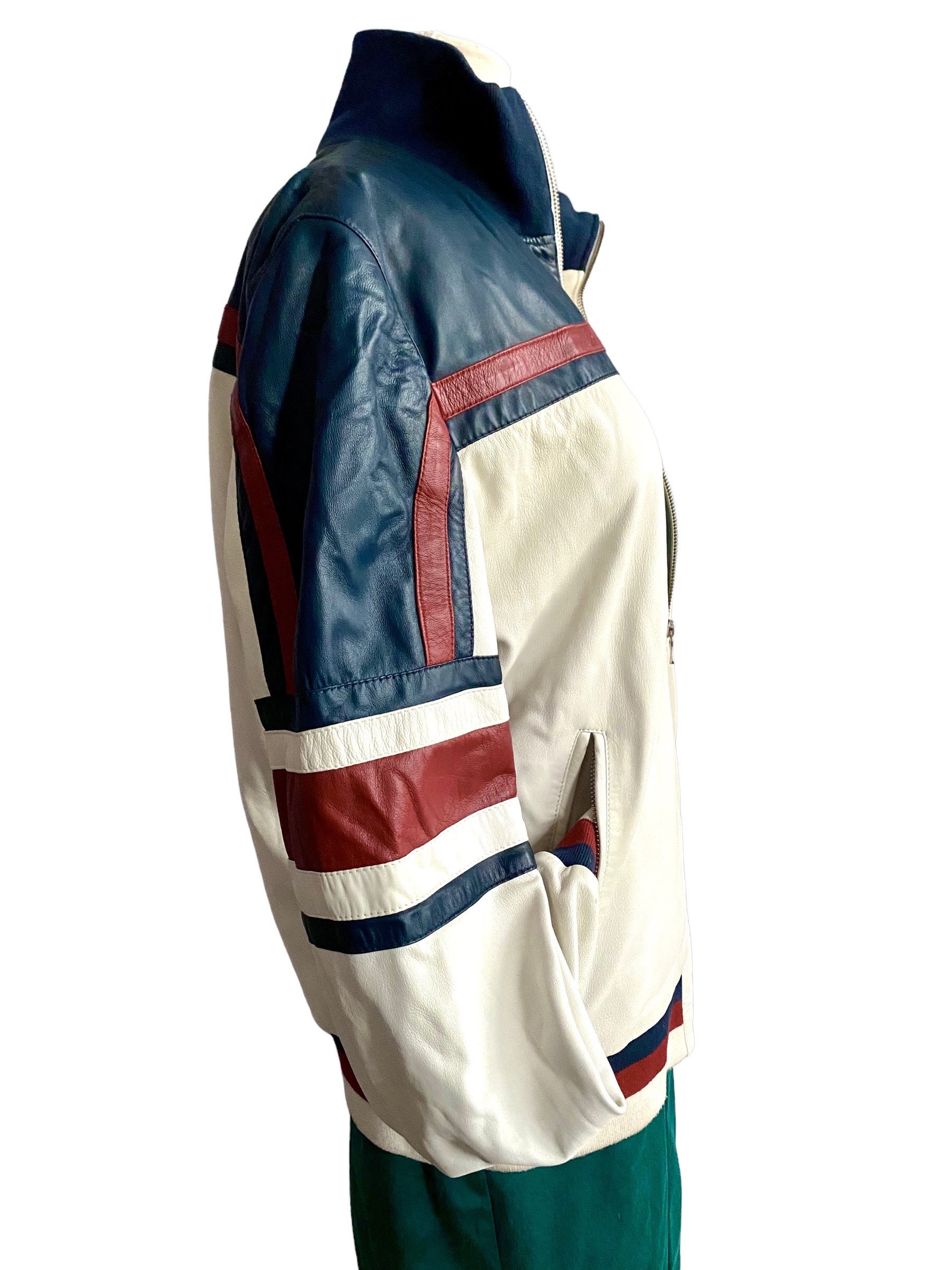Dolce Gabbana Leather Jacket D&G Lambskin Varsity Jacket Mens - Etsy