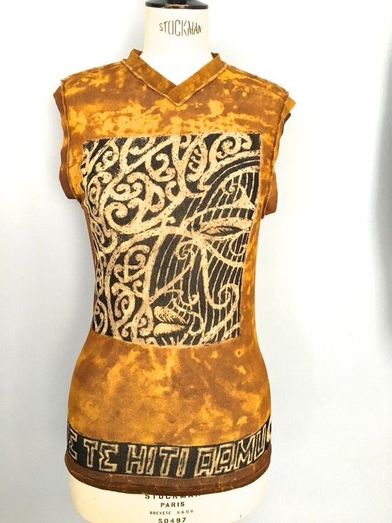 Gaultier Tribal Print Top Jean Paul Gaultier Maille Polynesian - Etsy