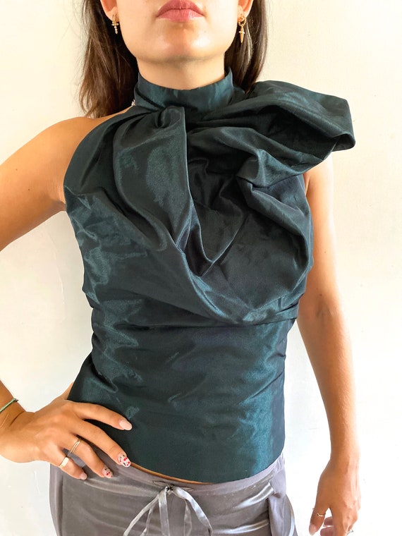 Vivienne Westwood taffeta halter top Westwood taff