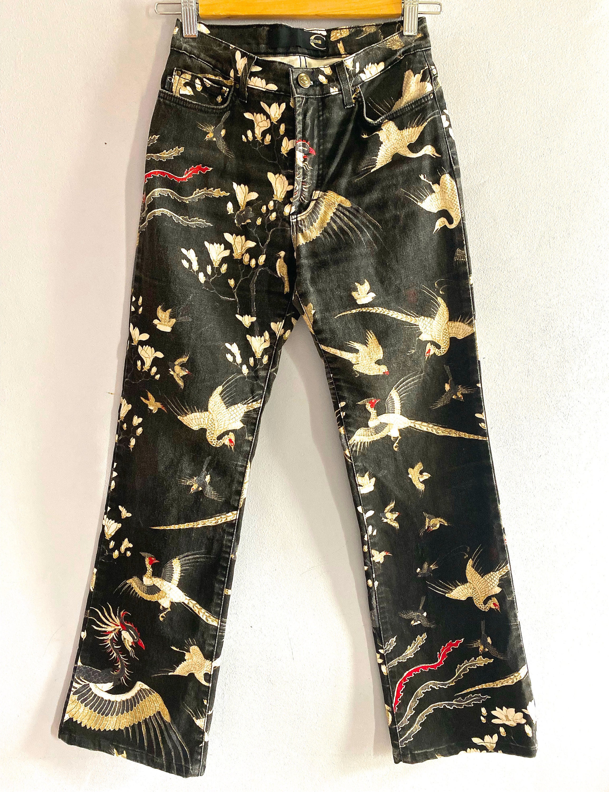 Just Cavalli Orientalist Print Jeans 