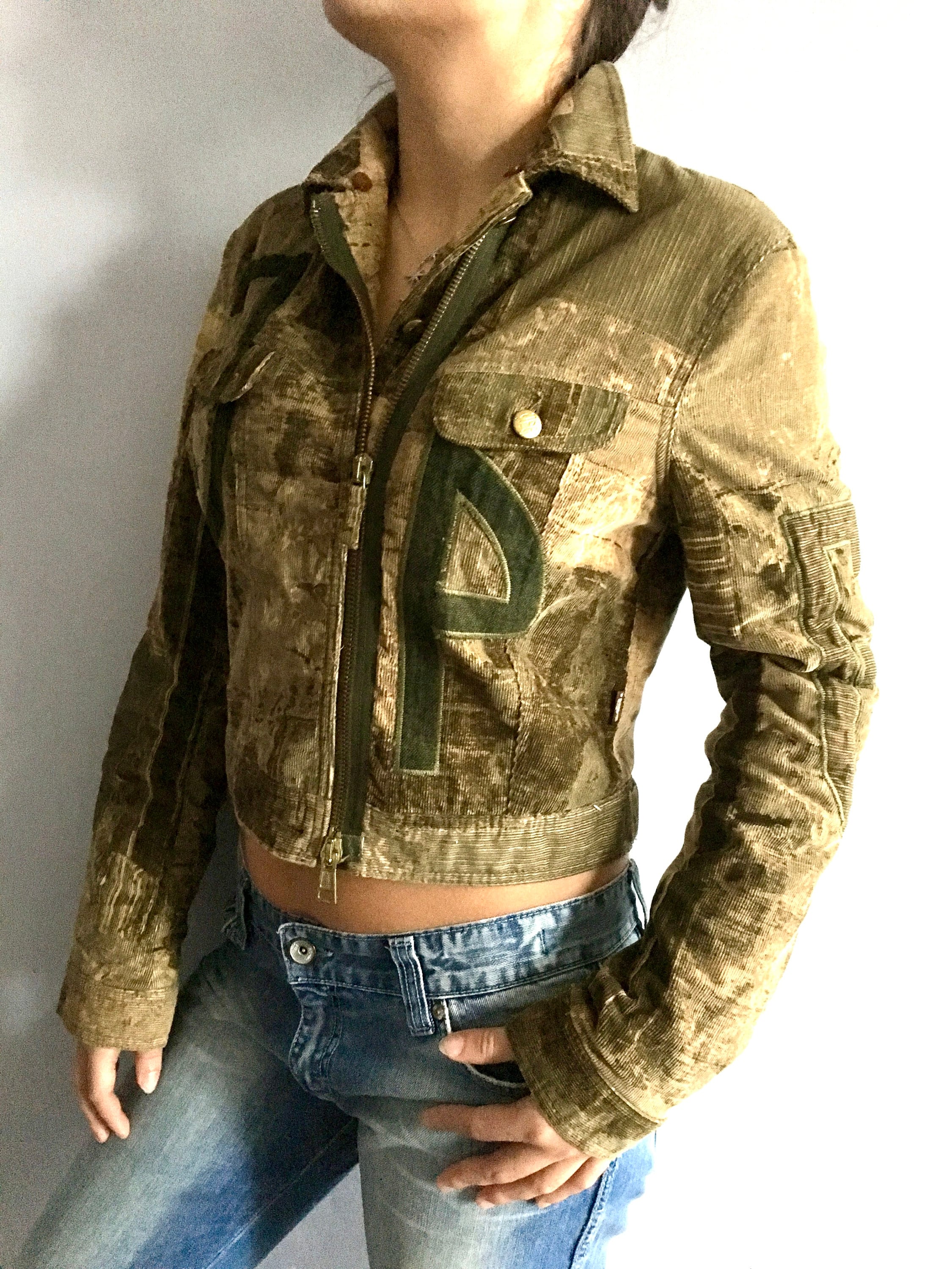 ジャケット・アウター GAULTIER JEANS / 1997 tache jacket Jean Paul Gaultier Patchwork Jacket Gaultier Corduroy Patch