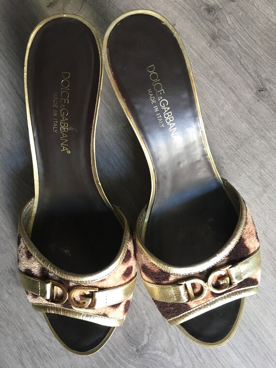 dolce gabbana leopard slides