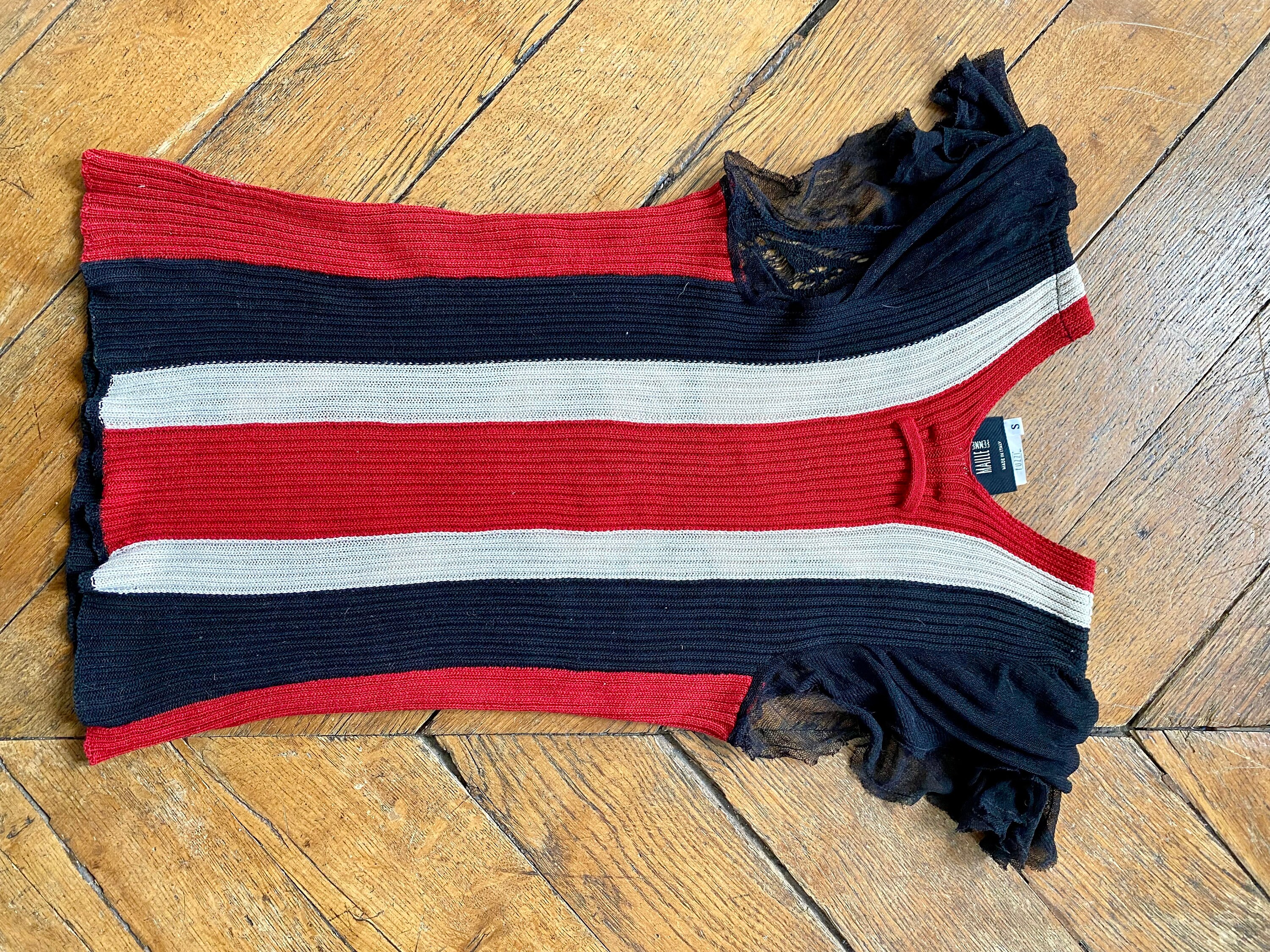 Jean Paul Gaultier Crochet Top Openwork Knit Top 00s