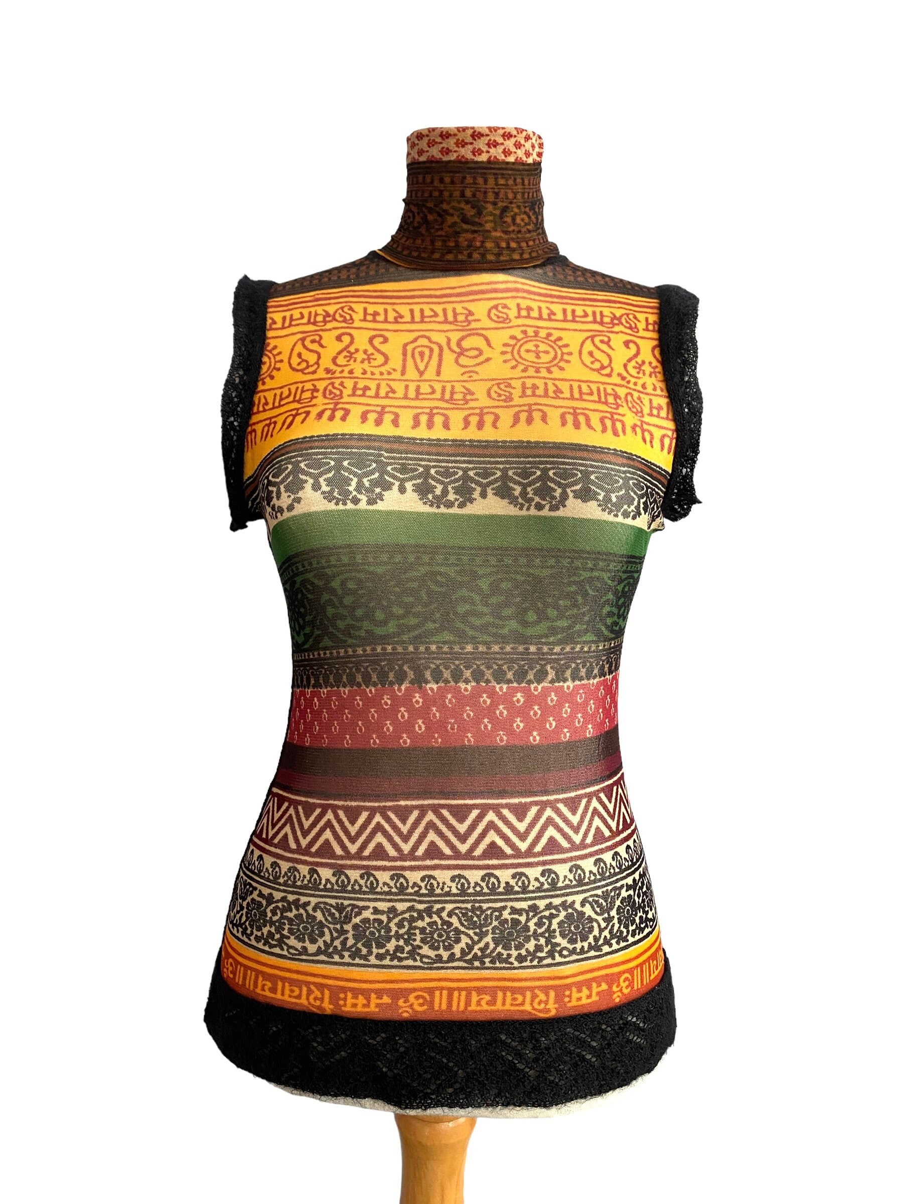 Gaultier Cyberbaba Patchwork Top Jean Paul Gaultier Maille Gaultier Cyberbaba Patchwork Top Jean Paul Gaultier Maille