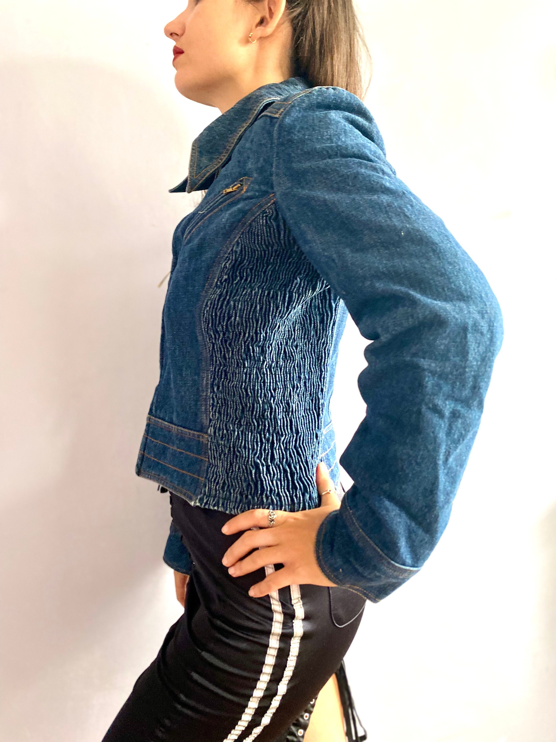 ジャケット・アウター D&G Dolce and Gabbana D&G Denim Moto Jacket Quilted Denim