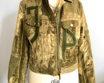 ★ Jean Paul Gaultier ポリエステル ライダース ジャケット ジャンポールゴルチエ オムJean Paul GAULTIER HOMME パッチ