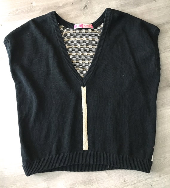 Kansai Yamamoto sweater glitter sweater 80s kansa… - image 3
