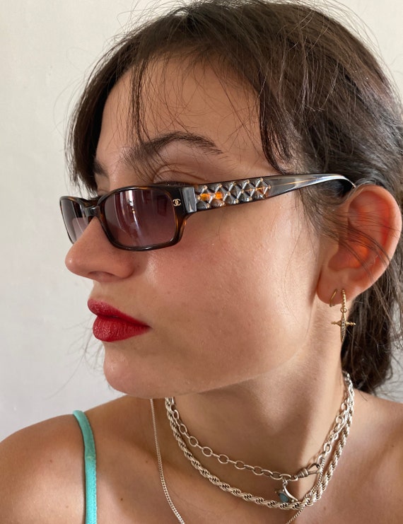 Vintage Chanel quilted sunglasses Chanel mini Y2K
