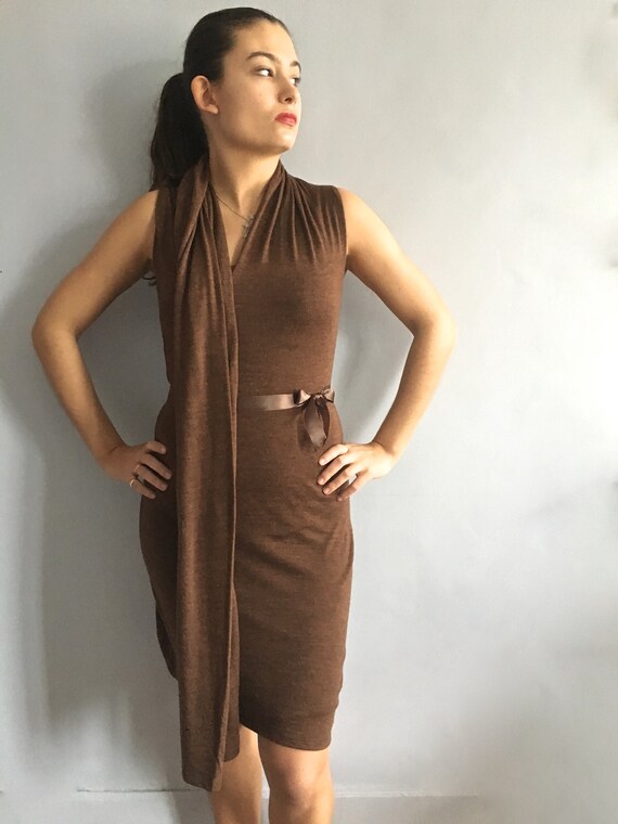 Gaultier Soleil draped knit dress vintage Jean Paul Gaultier wrap 