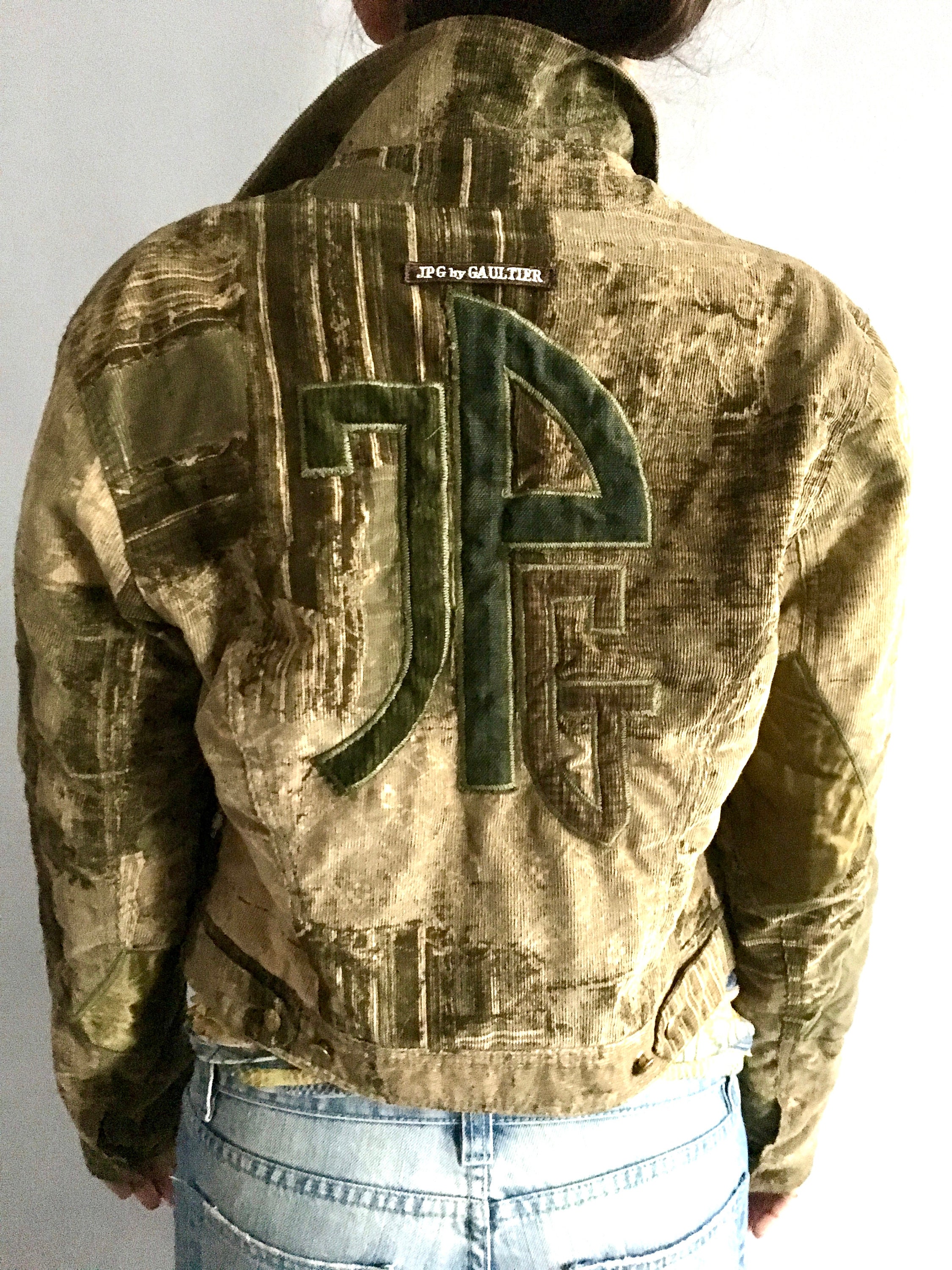 Jean Paul Gaultier Patchwork Jacket Gaultier Corduroy Patch