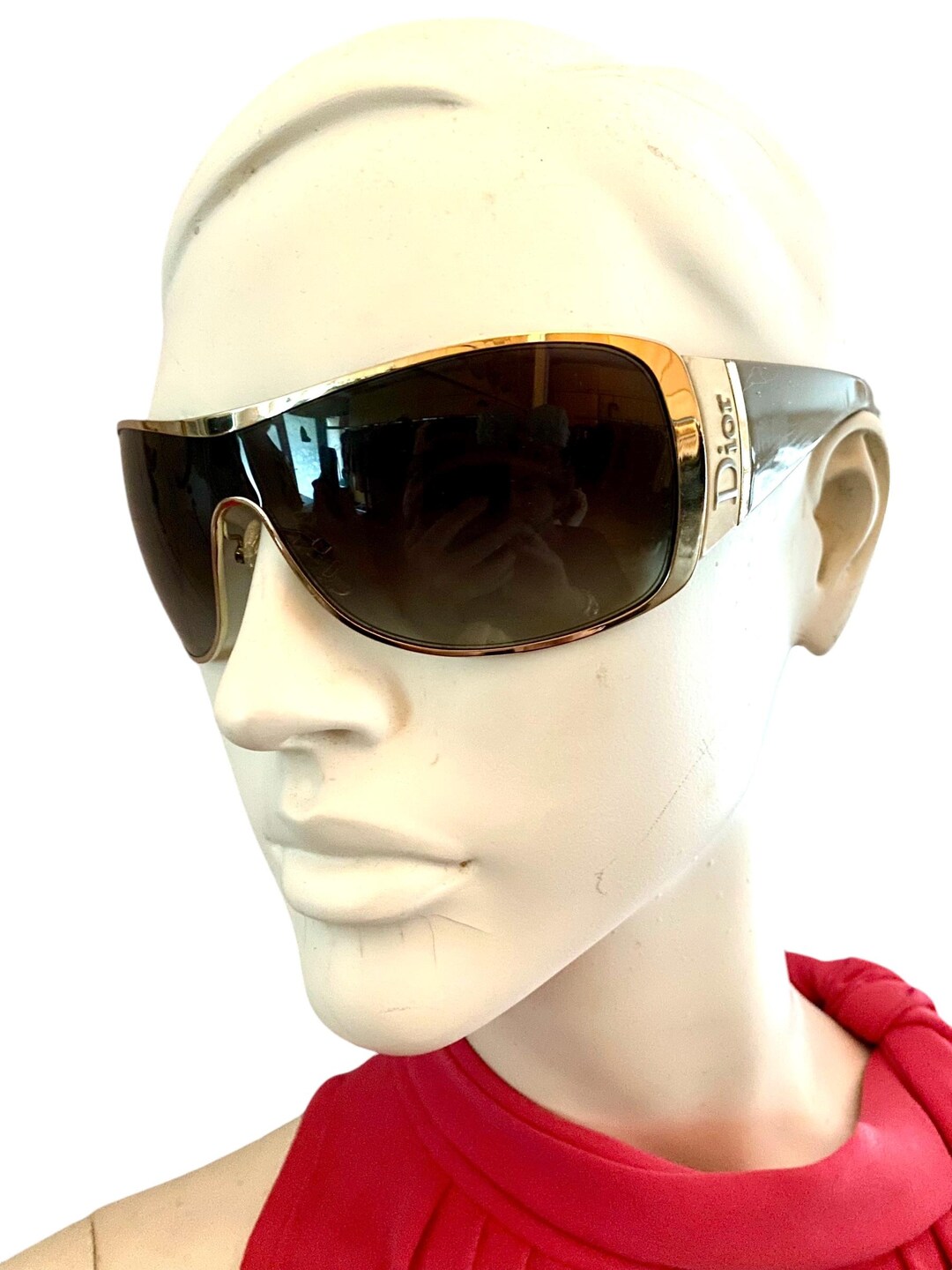 Dior Purple Oversized Shield Sunglasses main image 1