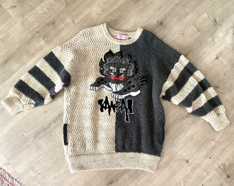 Kansai Yamamoto Dragon Sweater 80s Kansai Yamamoto David Kansai Yamamoto Dragon Sweater 80s Kansai Yamamoto David