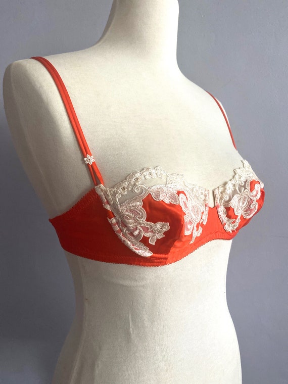 Red lace non-wired bra - La Perla - Global