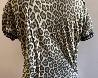 Junior Gaultier Leopard Print Tee Shirt SS89 Gaultier T