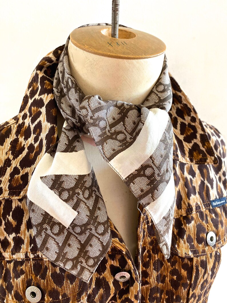 christian dior satin scarf