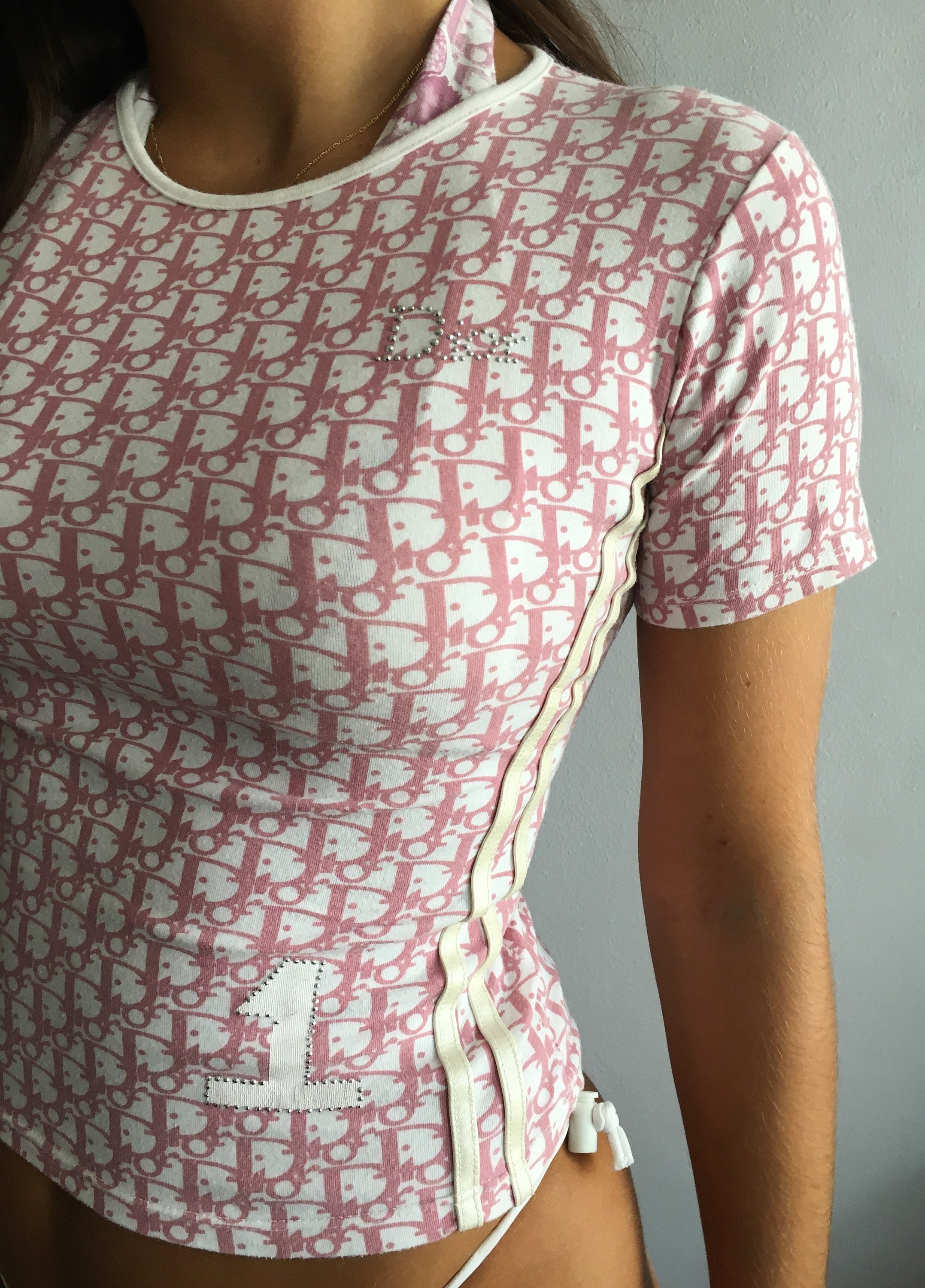 pink dior t shirt