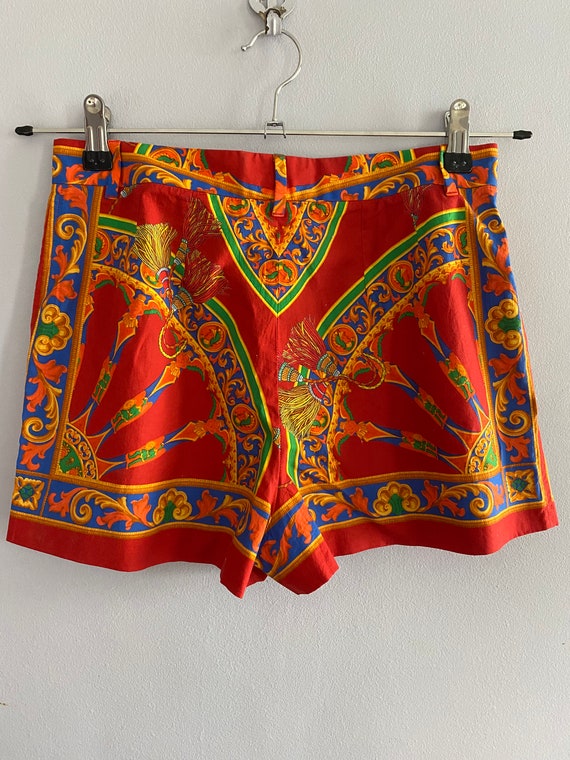 Dolce and Gabbana shorts 90s Dolce Gabbana red ta… - image 7