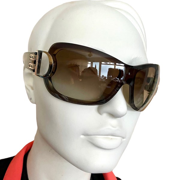 Dior Airspeed 2 lunettes de soleil Dior lunettes solaires vert khaki verres ombré D en metal logo lunettes siglés Dior Airspeed Galliano