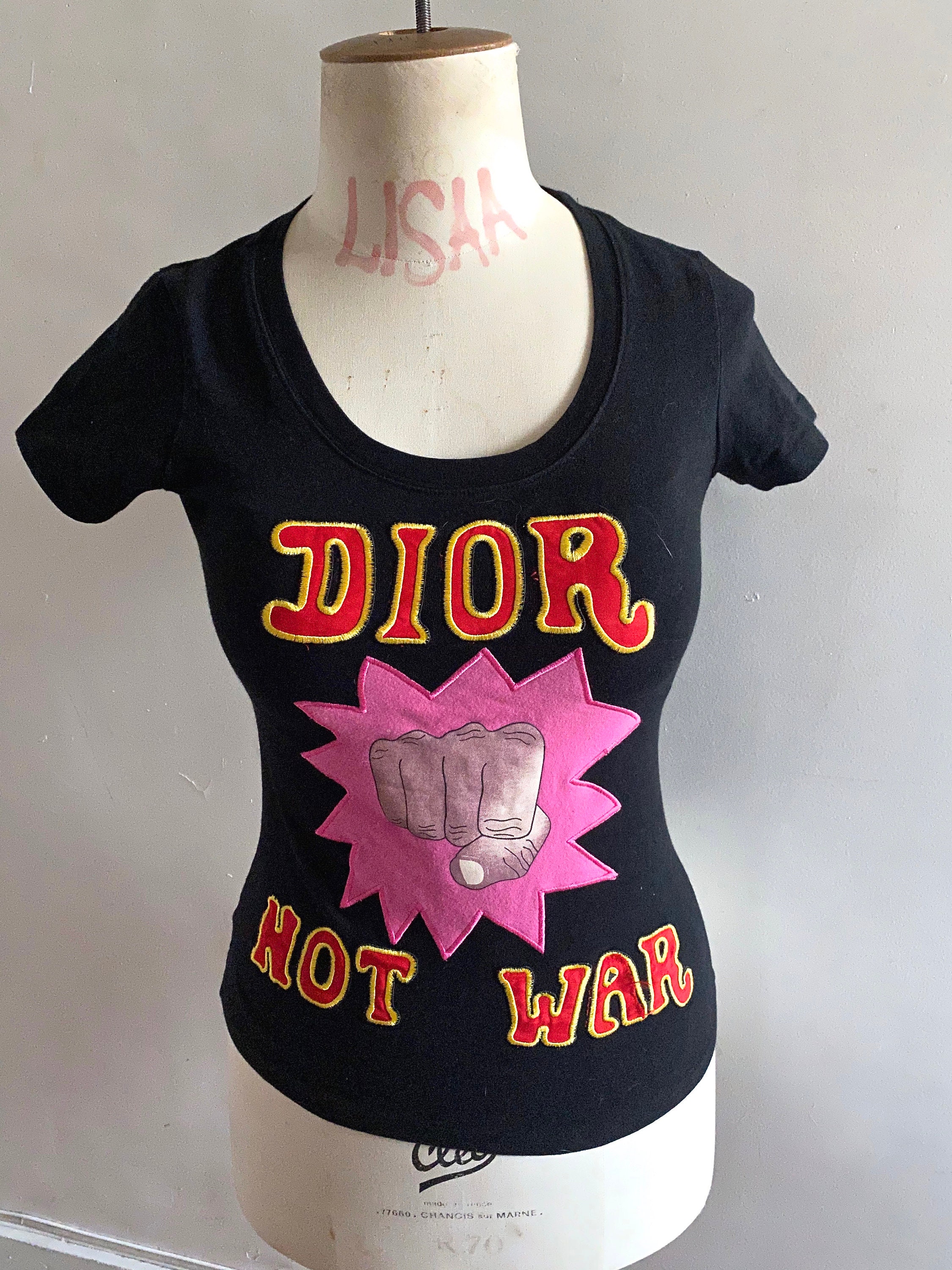 Dior Not War Top Galliano for Dior T-shirt Dior by Galliano Dior Not War Top Galliano for Dior T-shirt Dior by Galliano