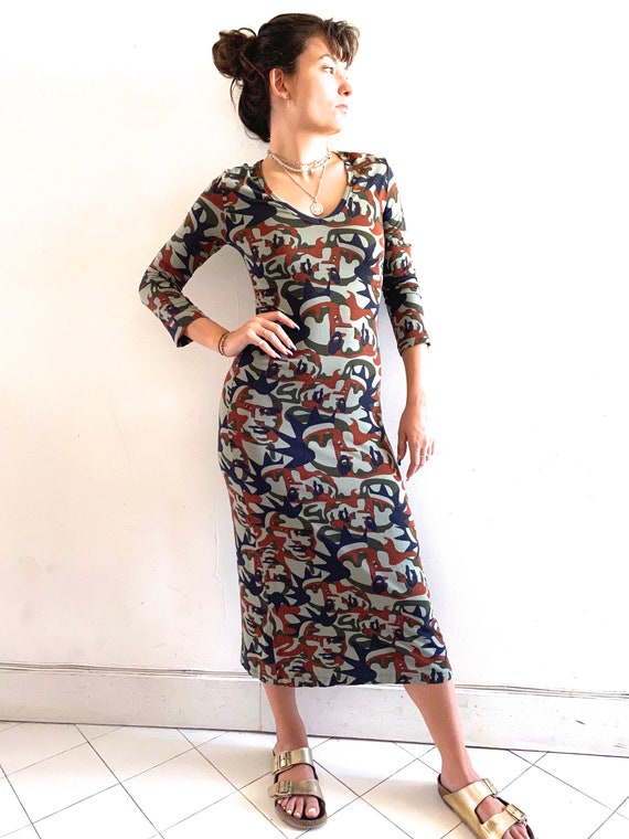 Camo knit clearance dress