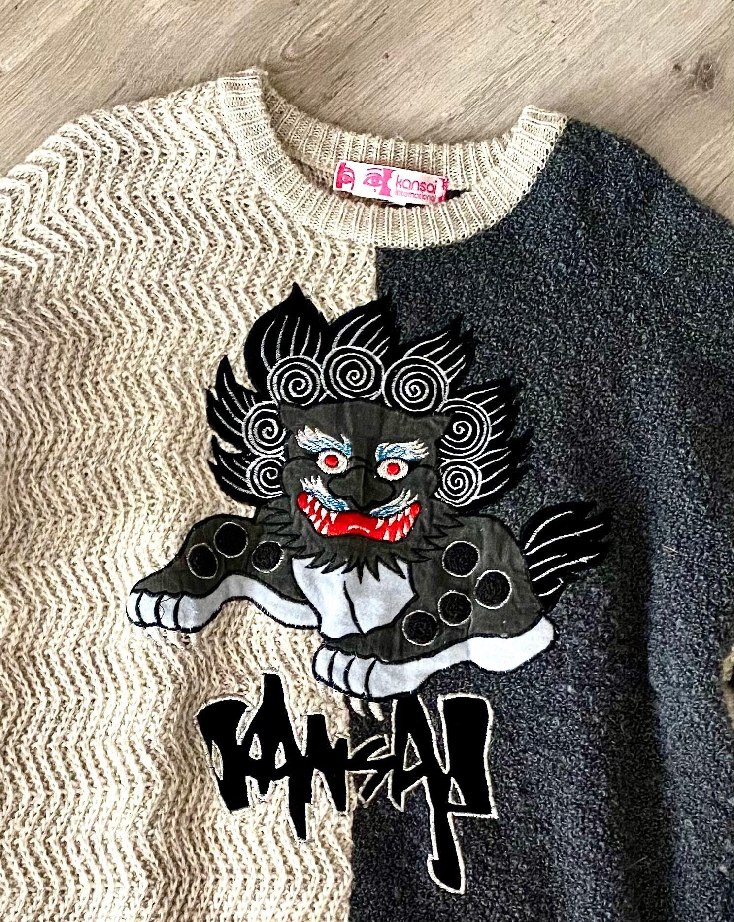 Kansai Yamamoto Dragon Sweater 80s Kansai Yamamoto David Kansai Yamamoto Dragon Sweater 80s Kansai Yamamoto David