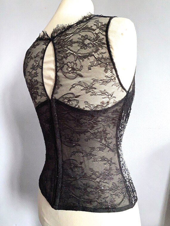 La Perla bustier La Perla sequin and lace boned c… - image 4