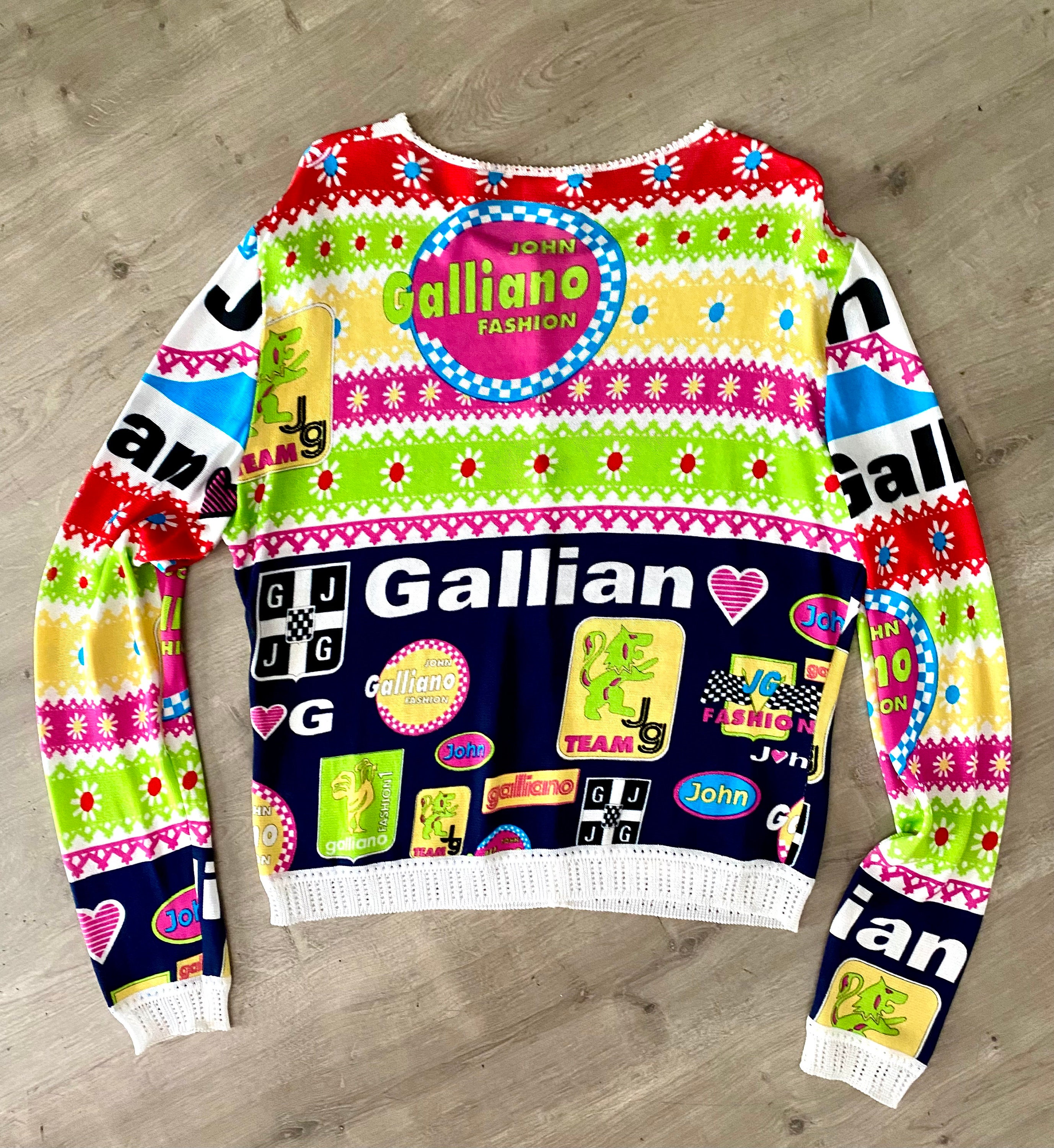 John Galliano Raceway Knit Cardigan Galliano Raceway Sweater