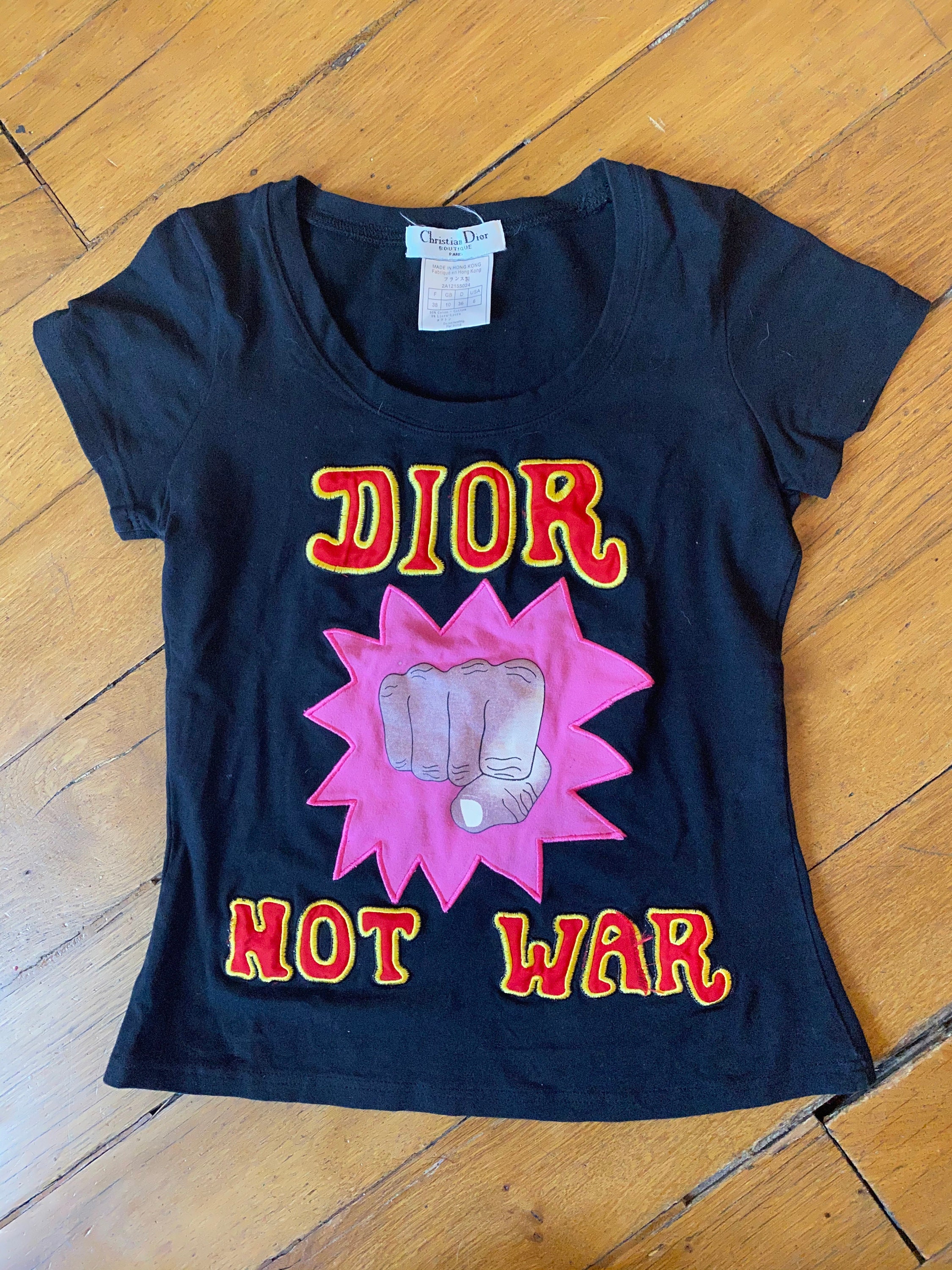 Dior Not War Top Galliano for Dior T-shirt Dior by Galliano Dior Not War Top Galliano for Dior T-shirt Dior by Galliano