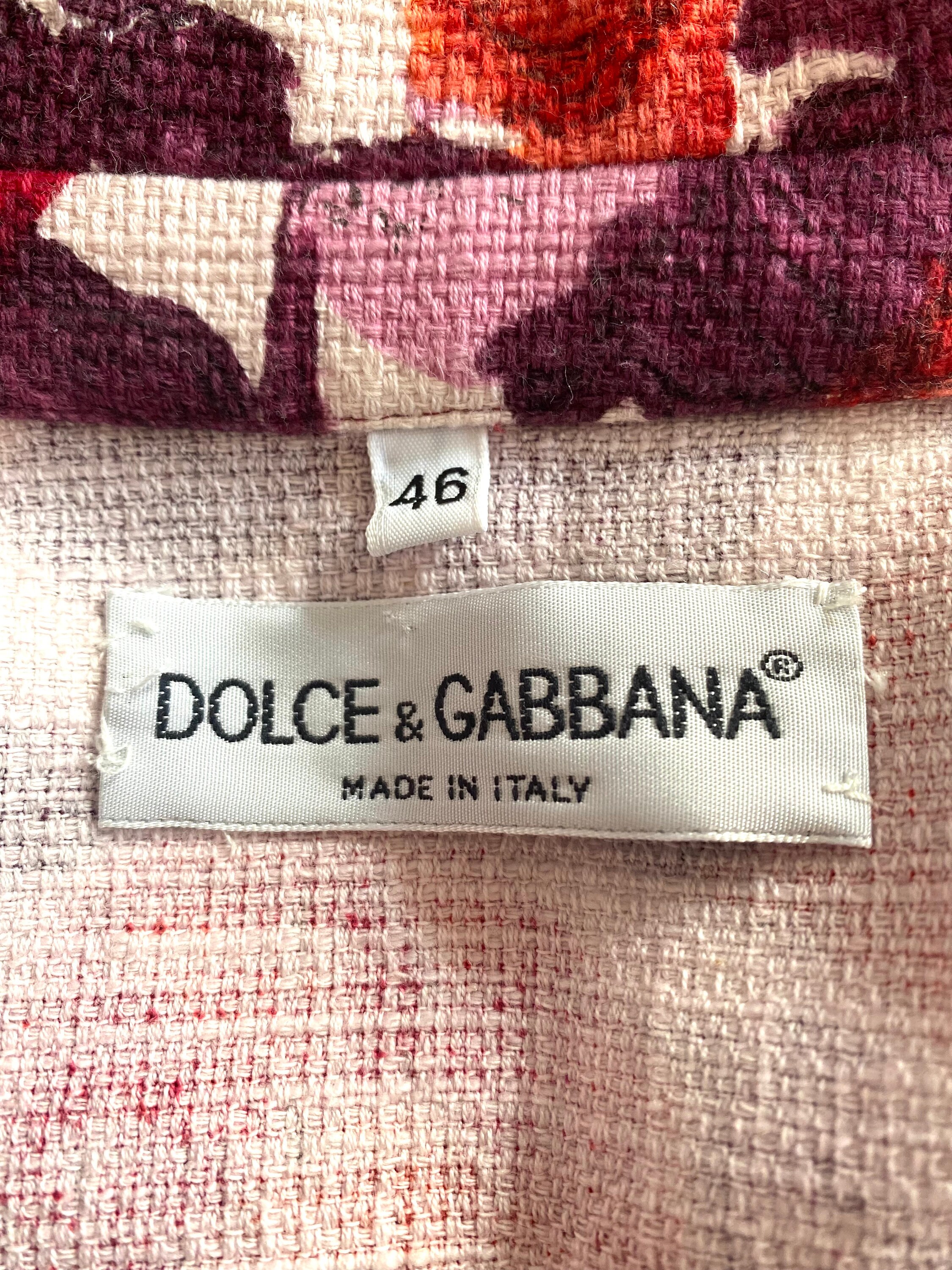 人気を誇る Gabbana and Dolce Floral Gabbana Dolce 90s Jacket Print ジャケット・アウター