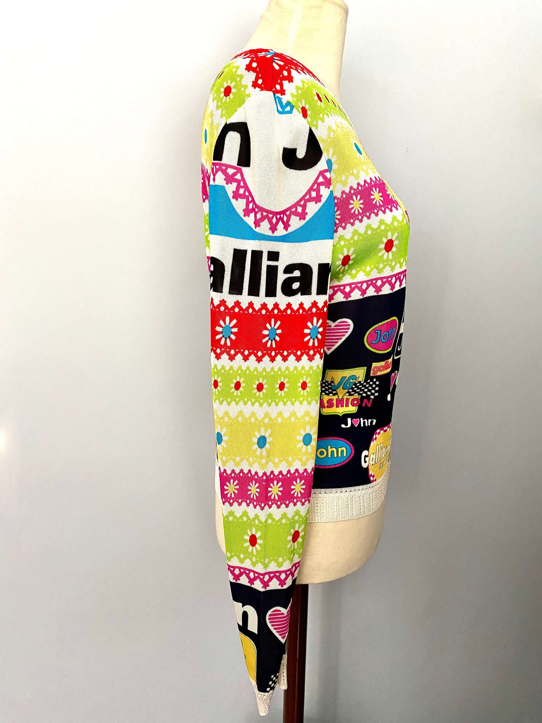 John Galliano Raceway Knit Cardigan Galliano Raceway Sweater John Galliano Raceway Knit Cardigan Galliano Raceway Sweater