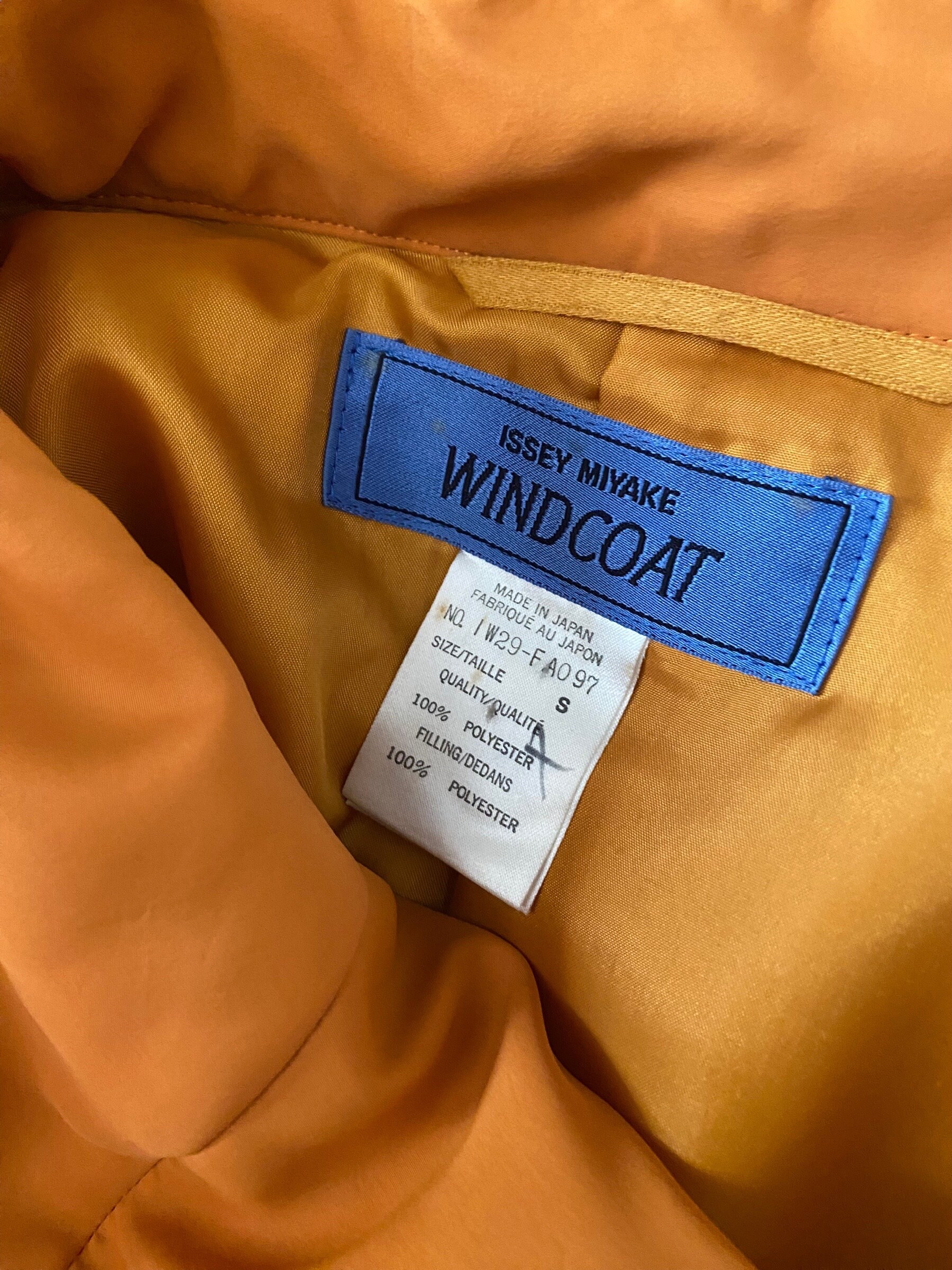 Issey Miyake Windcoat 80s Miyake Windcoat 90s Miyake Orange Issey Miyake Windcoat 80s Miyake Windcoat 90s Miyake Orange