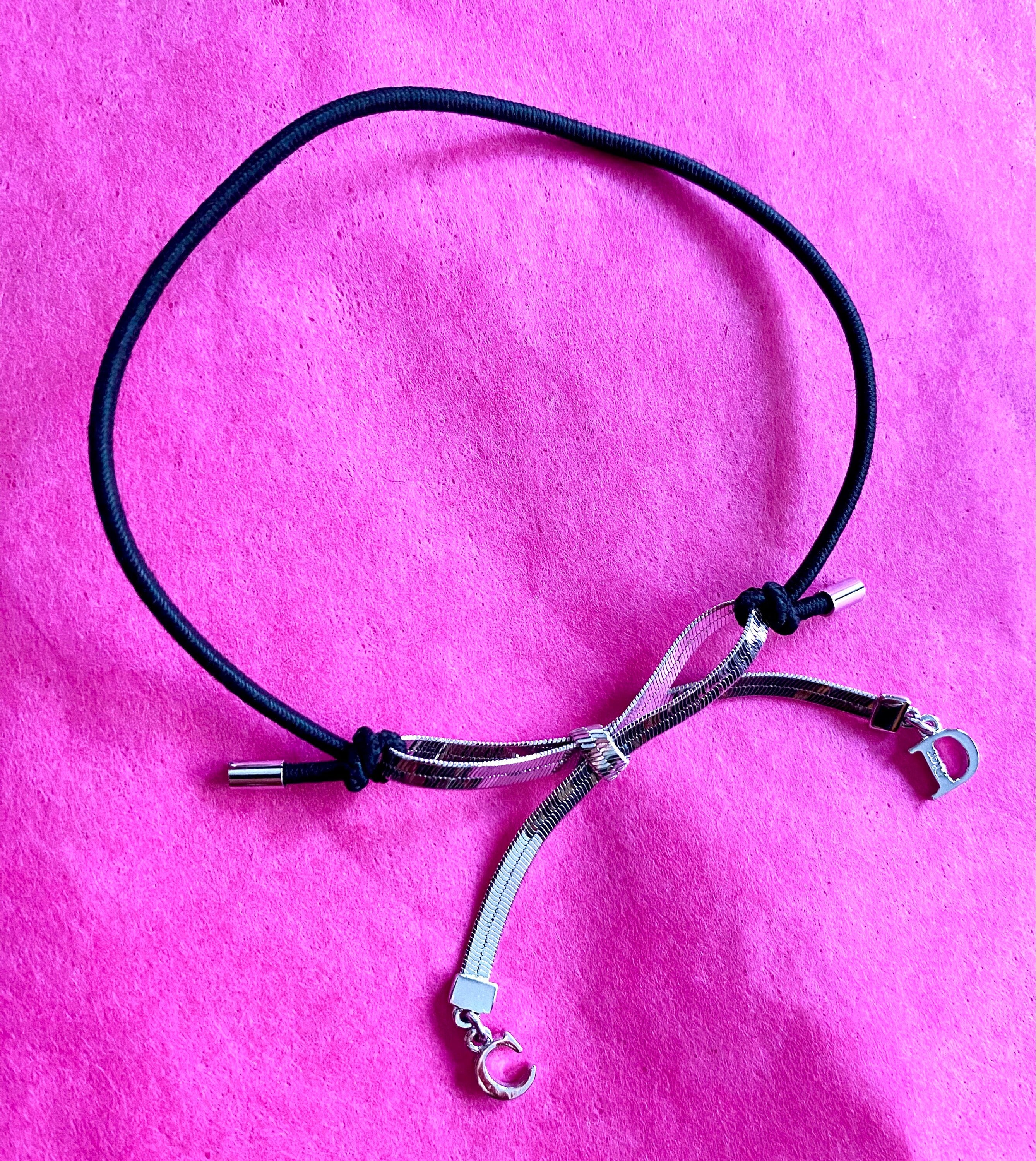 Dior Silver Bow Bracelet John Galliano for Dior Silver Metal