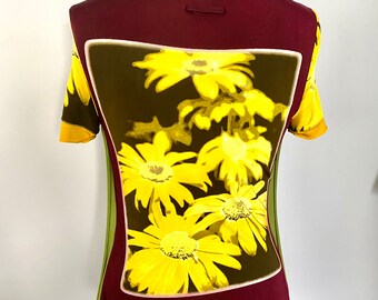 Vintage Jean Paul Gaultier Archive Knit Top: Silkscreen Daisy