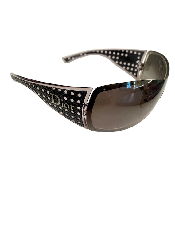 Dior ディオール フルフレーム シールド サングラス ケース付き レア Dior Shield Sunglasses Dior Quadrille Mask Sunglasses Basketweave