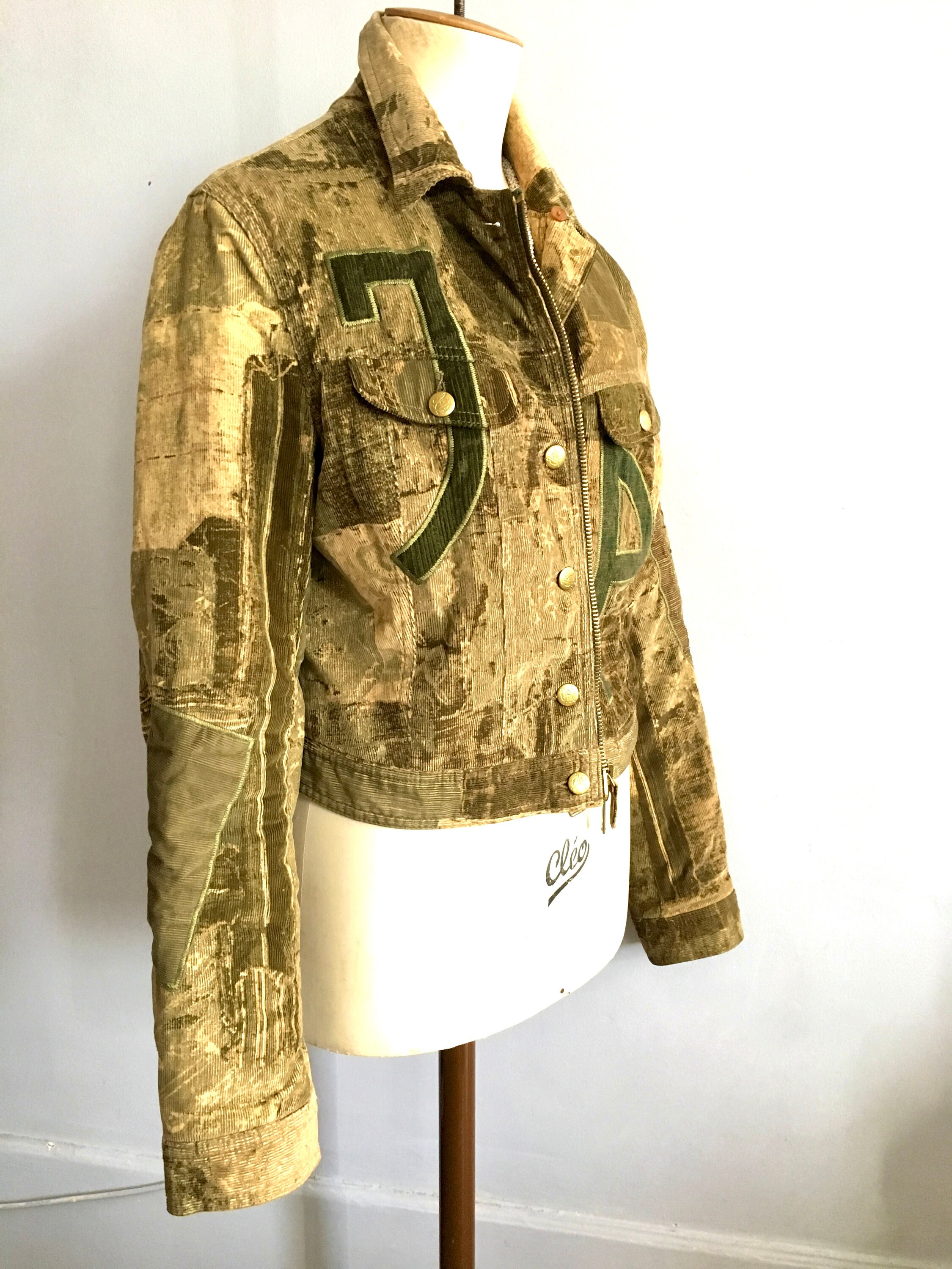 Jean Paul Gaultier Patchwork Jacket Gaultier Corduroy Patch