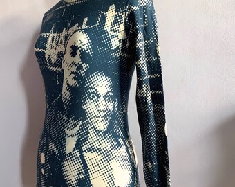 トップス Jean Paul Gaultier Fight Racism MESH TOP Jean Paul Gaultier Fight Racism Top 90s Gaultier Punk T